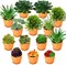 20 Pcs Colorful Mini Artificial Succulent Plants – Small Faux Potted Plant Style Succulents for DIY Crafts, Terrarium, Wall Decor, Home & Office Decoration (Unpotted)